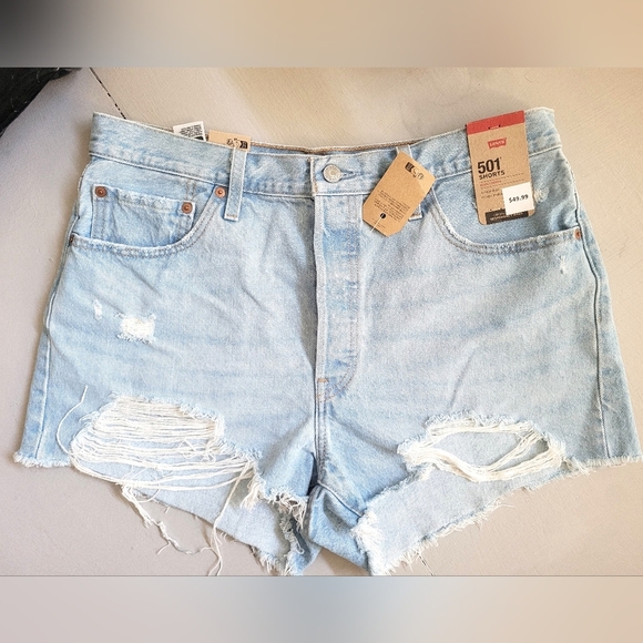 🩷NWT 501 Button Fly Shorts - Picture 1 of 4